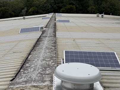 Basketball stadium ventilation